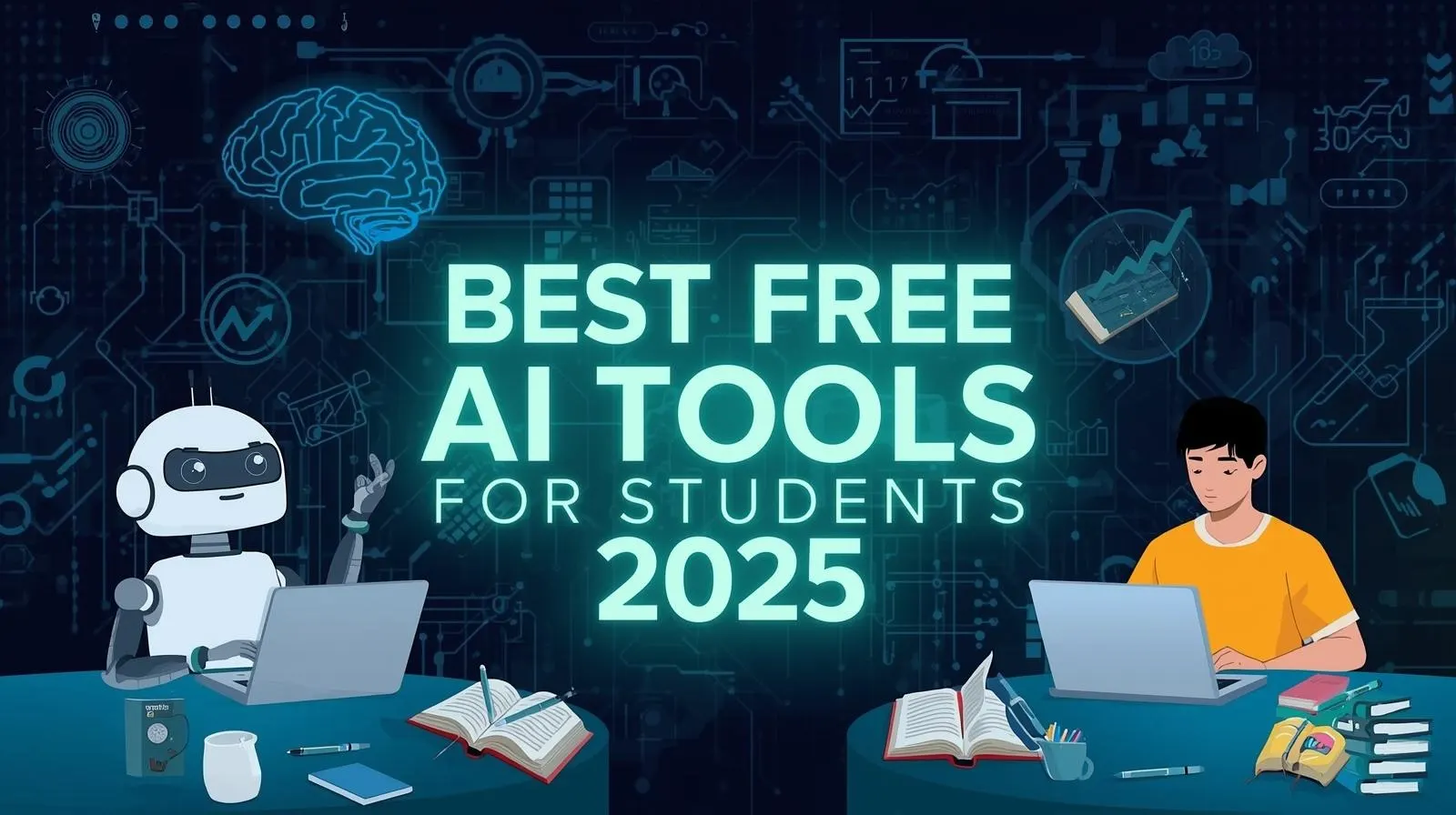 2025 में Students के लिए Best Free AI Tools – पढ़ाई आसान, स्मार्ट और मज़ेदार